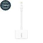 Adaptateur Lightning RockStar audio + recharge de Belkin