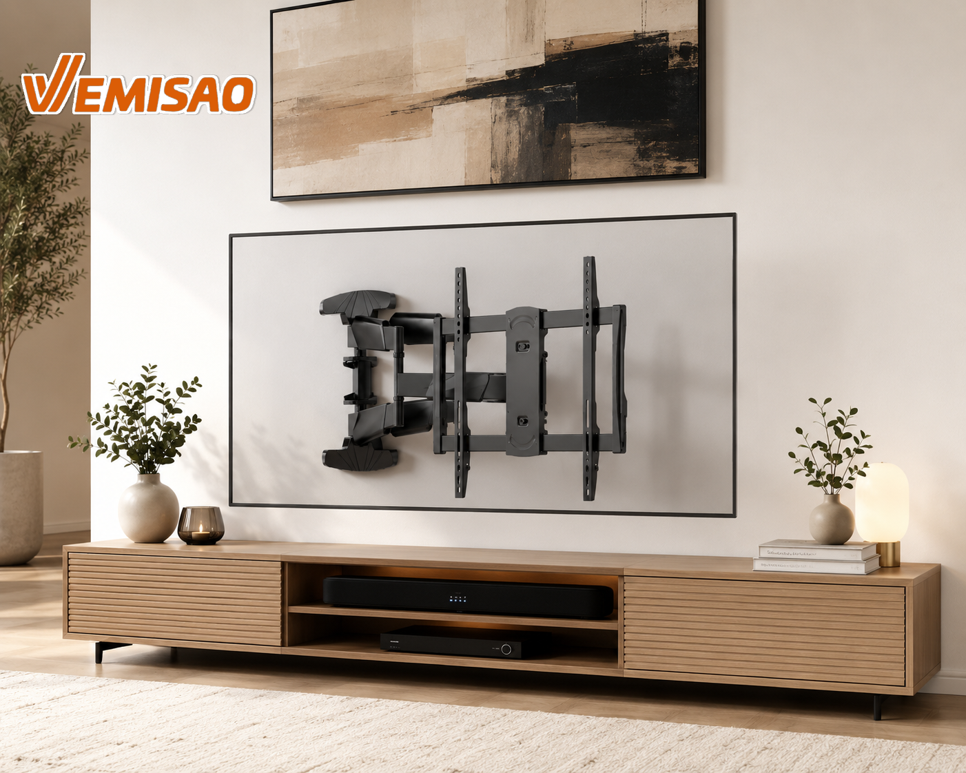 Swivel LED/Curved TV Wall Mount SH640P de 37" à 70" – Image 3