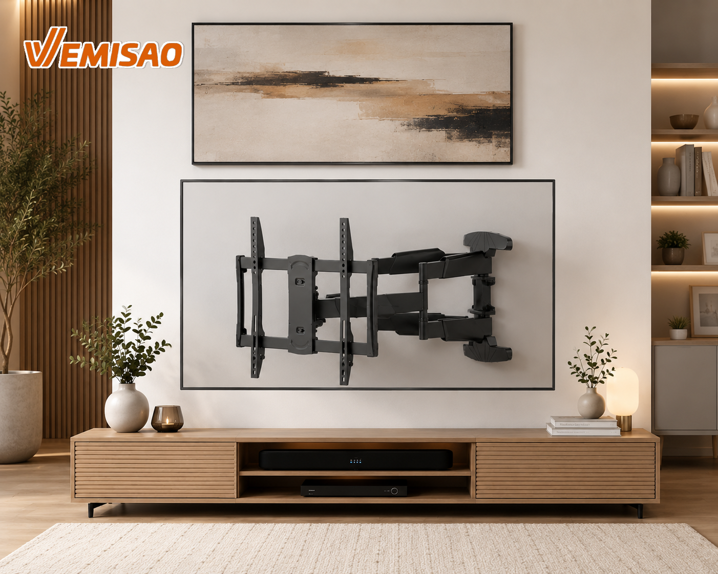 Swivel LED/Curved TV Wall Mount SH640P de 37" à 70" – Image 4