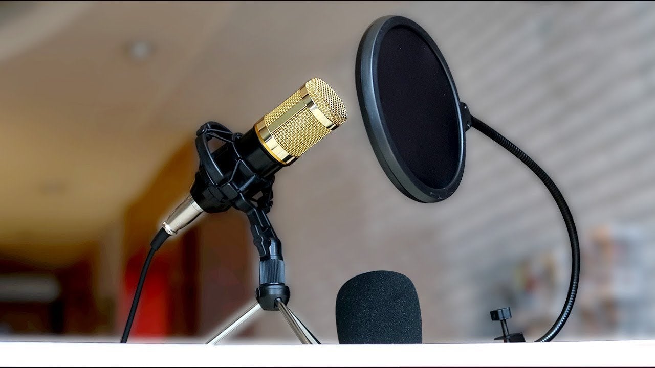 Microphone professionnel à condensateur, à enregistrement vocal, pour  téléphone, PC, Kit, karaoké, carte son, BM800 - garantie: 3 mois