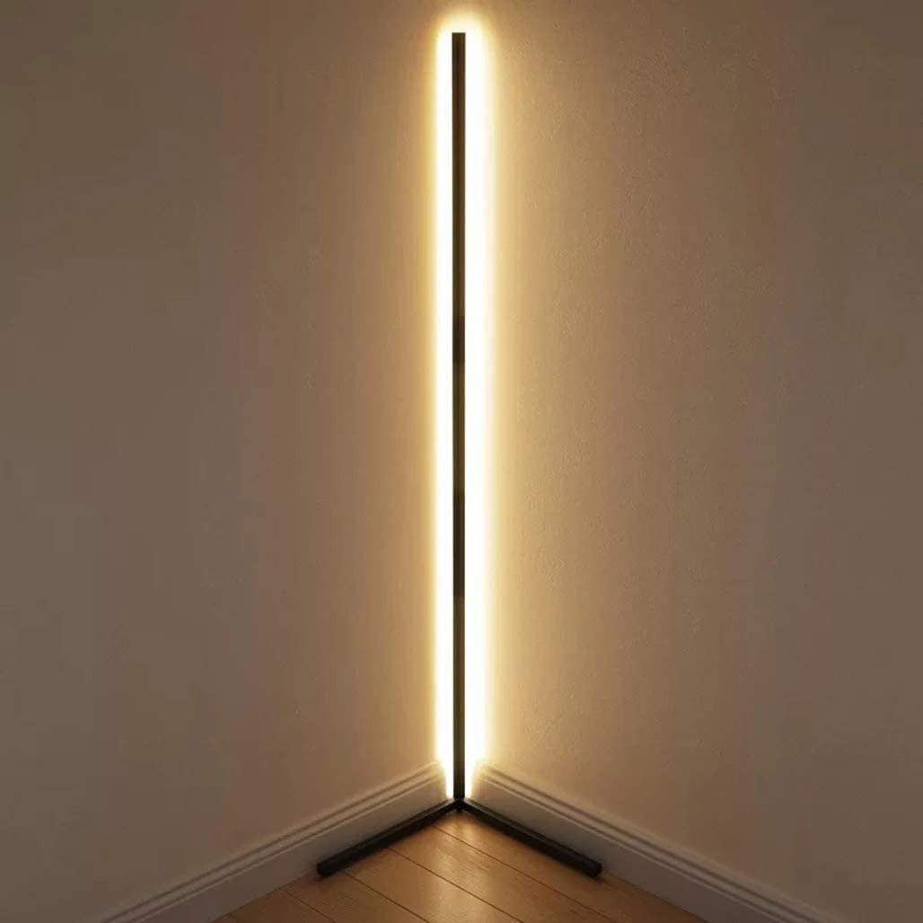 Lampadaire Sur Pied LED Salon Design,Moderne Noir Lampadaire