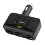 Hyundai car charger with dual usb 3 cigarette lighter