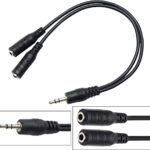 Jack 3,5 mm 1 mâle vers 2 femelles