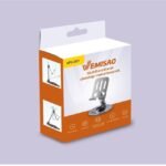 VEMISAO VPS001 Support Téléphone De Bureau 360° Pliable Et Ajustable En Métal