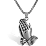 chaine en acier inoxydable avec medaillon