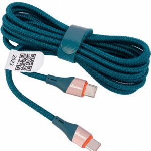 VEMISAO LC632C - Cordon de charge SUPER RAPIDE 65WATTS type c vers type c pour Android/ iphone / PC - 2mètre de long