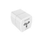 VEMISAO Z4 - Adaptateur de prise universel ABS VO avec broche UK/EU/US/AU et 2 prises universelles (6A)- BLanc