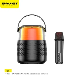 Baffle AWEI Y387 20Watts  avec un Microphone