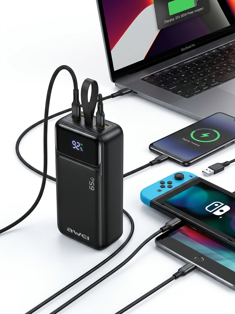 Powerbank AWEI PA-108 30.000mah-65watts – Image 3