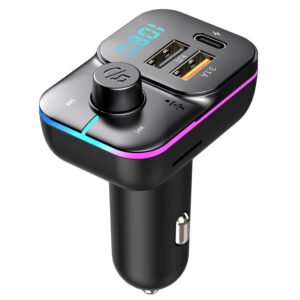 Transmetteur Bluetooth FM voiture avec chargeur USB & USB-C