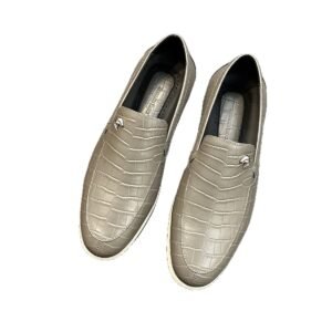 Stefano Ricci Croco Elite- Mocassins Premium Homme a Finition Crocodile & Semelle Confort Haute Resilience