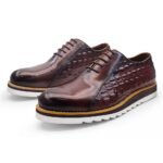 Croco Derby Luxe Homme