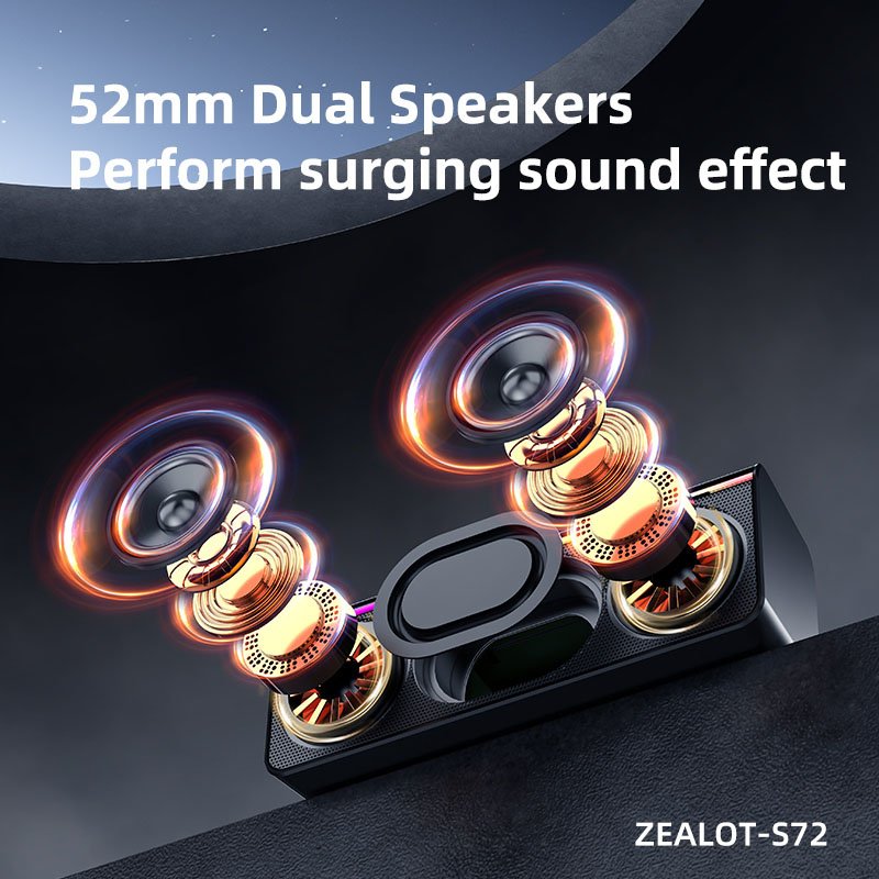 ZEALOT S72 Bluetooth Speaker 20W Subwoofer Portable Speaker – Batterie 3000mAh – Image 5
