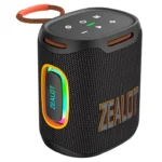 ZEALOT S122 25Watts Bluetooth Portable Speaker 6000mAh Waterproof IPX6 Wireless Subwoofer Booming Bass Loud Stereo Boombox Colorful RGB Light Connect with Smartphone TWS 5.2