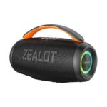 ZEALOT Enceinte Bluetooth Portable 60 Watts sans Fil avec Basses Renforcées, Lumière LED, 20H, IPX6, AUX, TF Carte, Surround Stéréo, Haut Parleur Bluetooth 5.3, 8000Mah
