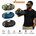 ZEALOT S86 Enceinte Bluetooth Portable Sans Fil 80W RGB Super Bass TWS – Batterie 16000mAh