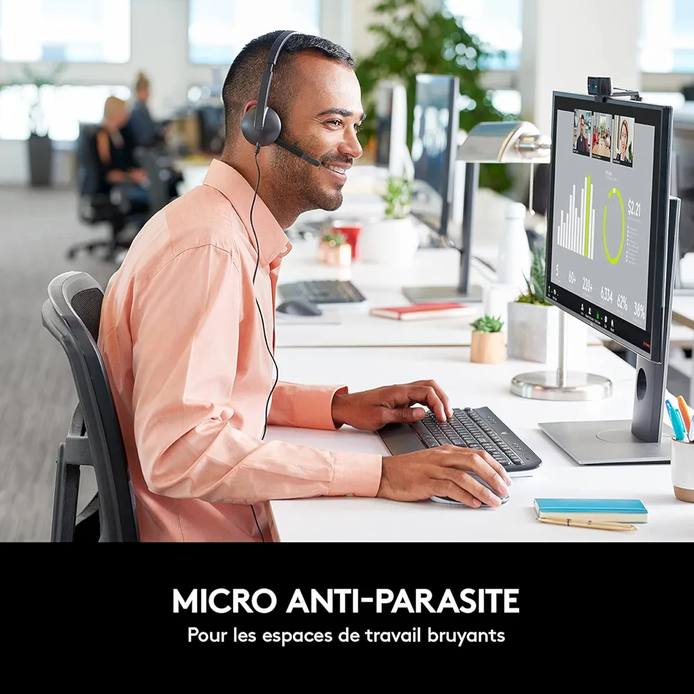 Logitech H340 Casque Filaire USB avec Micro Anti-Parasites – Image 5