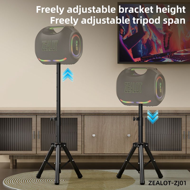 Zealot ZJ01- Trepied pour Enceinte Bluetooth Reglable et Robuste – Image 4
