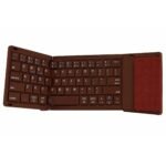Clavier Sans fil Pliable B077T 2-en-1 Bluetooth+USB 2,4 GHz avec TouchPad Integre -Finition Exterieur,Rechargeable, Compatible PC,MAC, Android, IOS et Tablettes