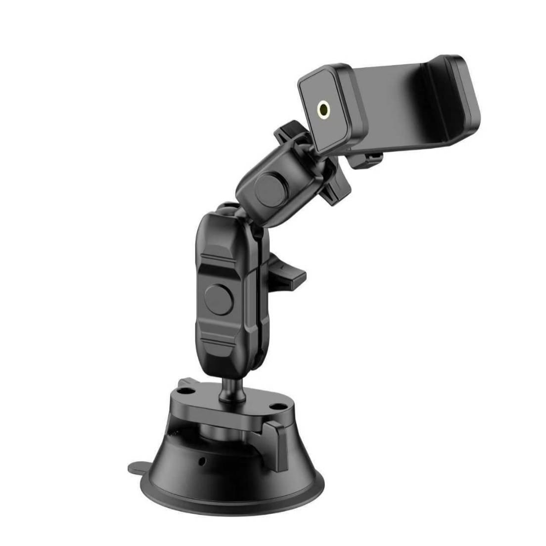 Support Téléphone Voiture Renforcé Multi-Articulé 360° à Ventouse Haute Adhérence