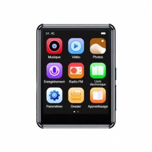 Lecteur Multimédia Portable MP3/MP4 Meibo A8 – Écran Tactile, Bluetooth & Haut-parleur