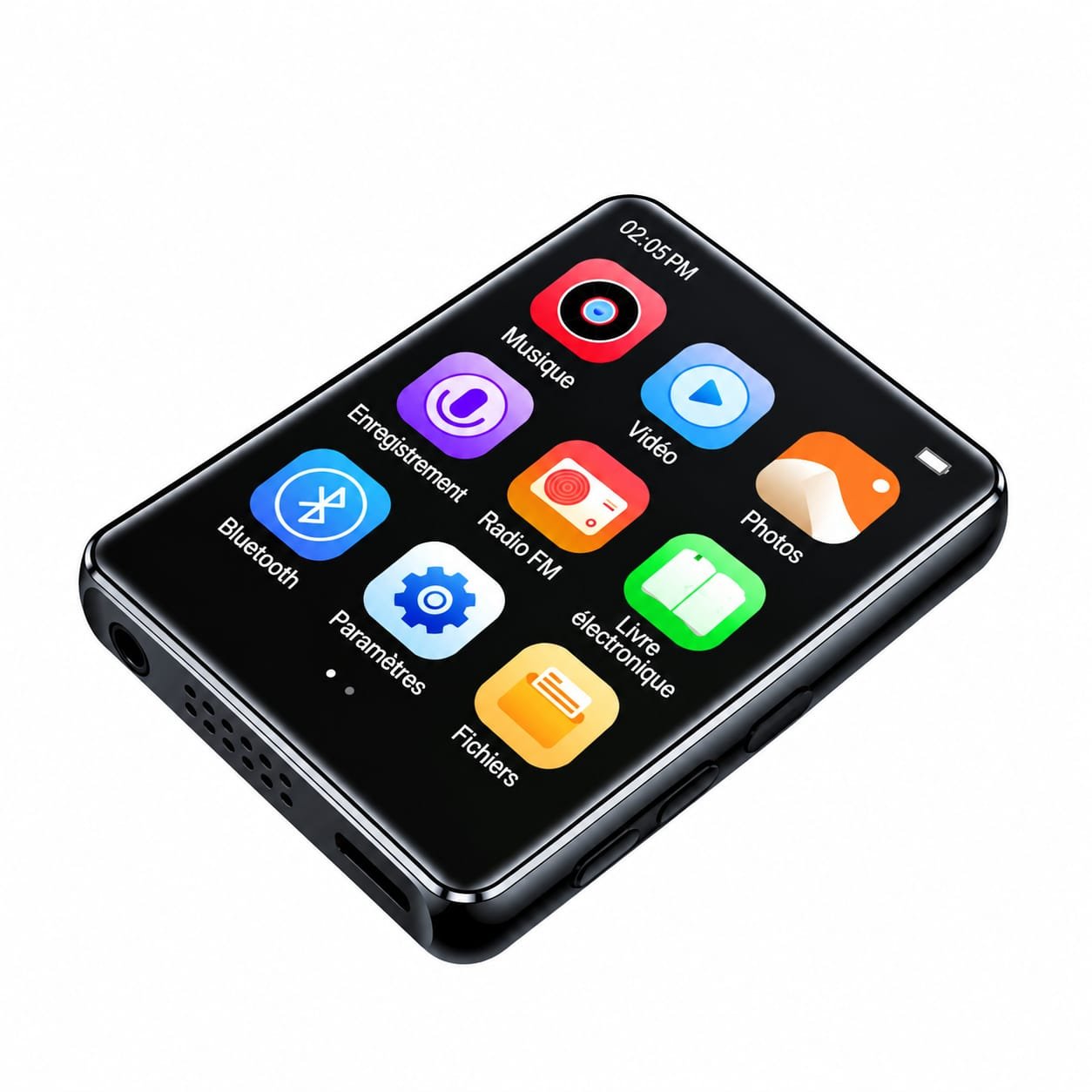 Lecteur Multimédia Portable MP3/MP4 Meibo A8 – Écran Tactile, Bluetooth & Haut-parleur – Image 4